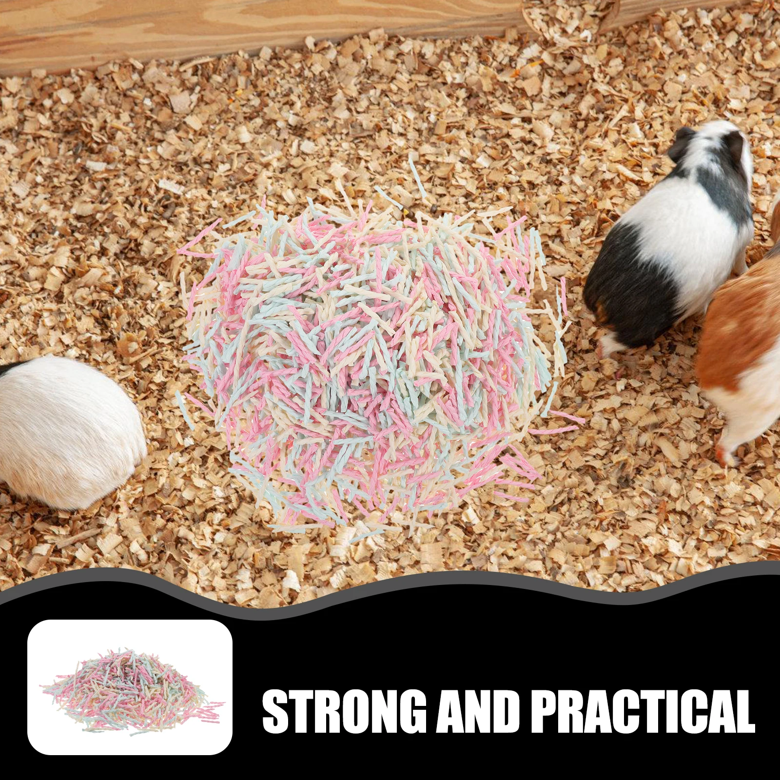 

Bedding Hamster Twist Paper Beads for Hamsters Absorbent Litter Pellets Insulation Cotton Small Animal