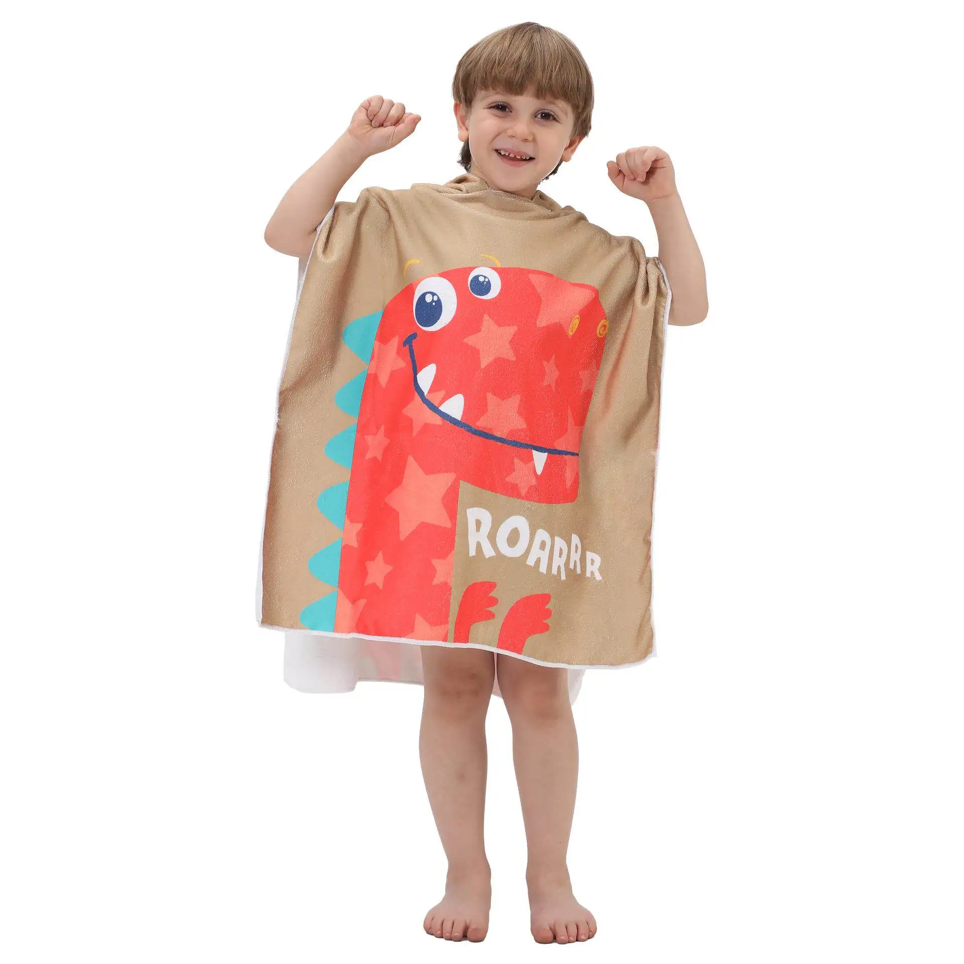 Cartoon Baby Bath Towel Microfiber Hooded Beach Soft Poncho Newborn Cape Towels Kids Bathing Stuff Infant Washcloth