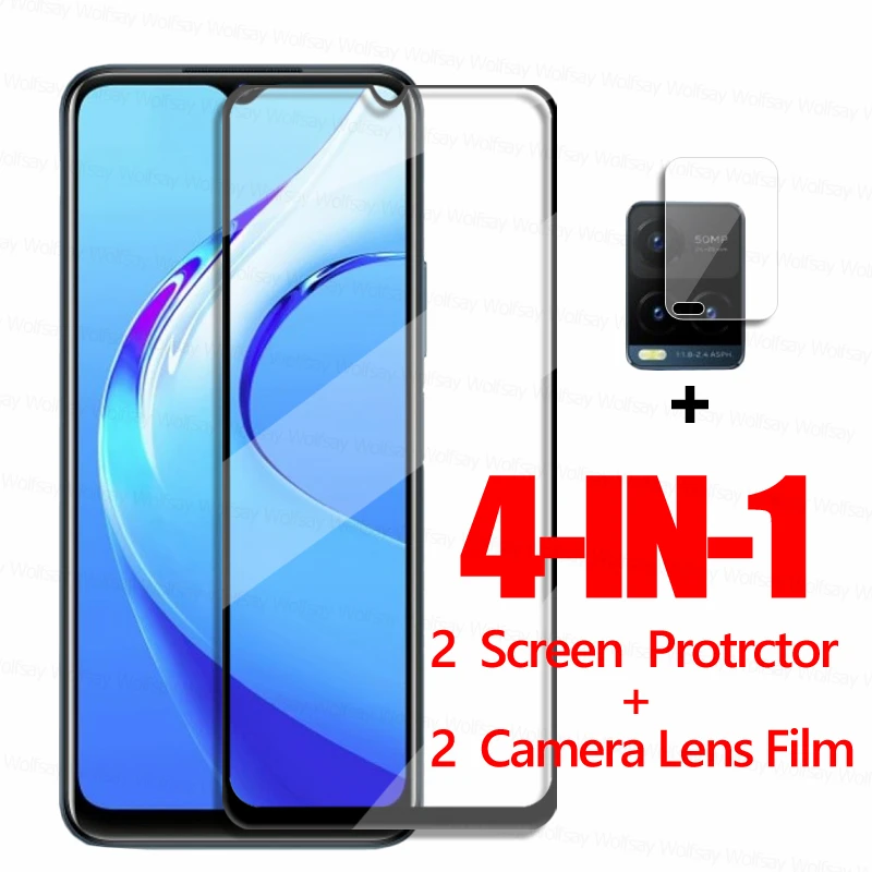 Full Glue Glass For VIVO Y21T Glass Vivo Y20T Screen Protector Tempered Glass Vivo Y20T Y21S Y30 Y12S Y21 Y31 Y51 Y33S Y53S Y72