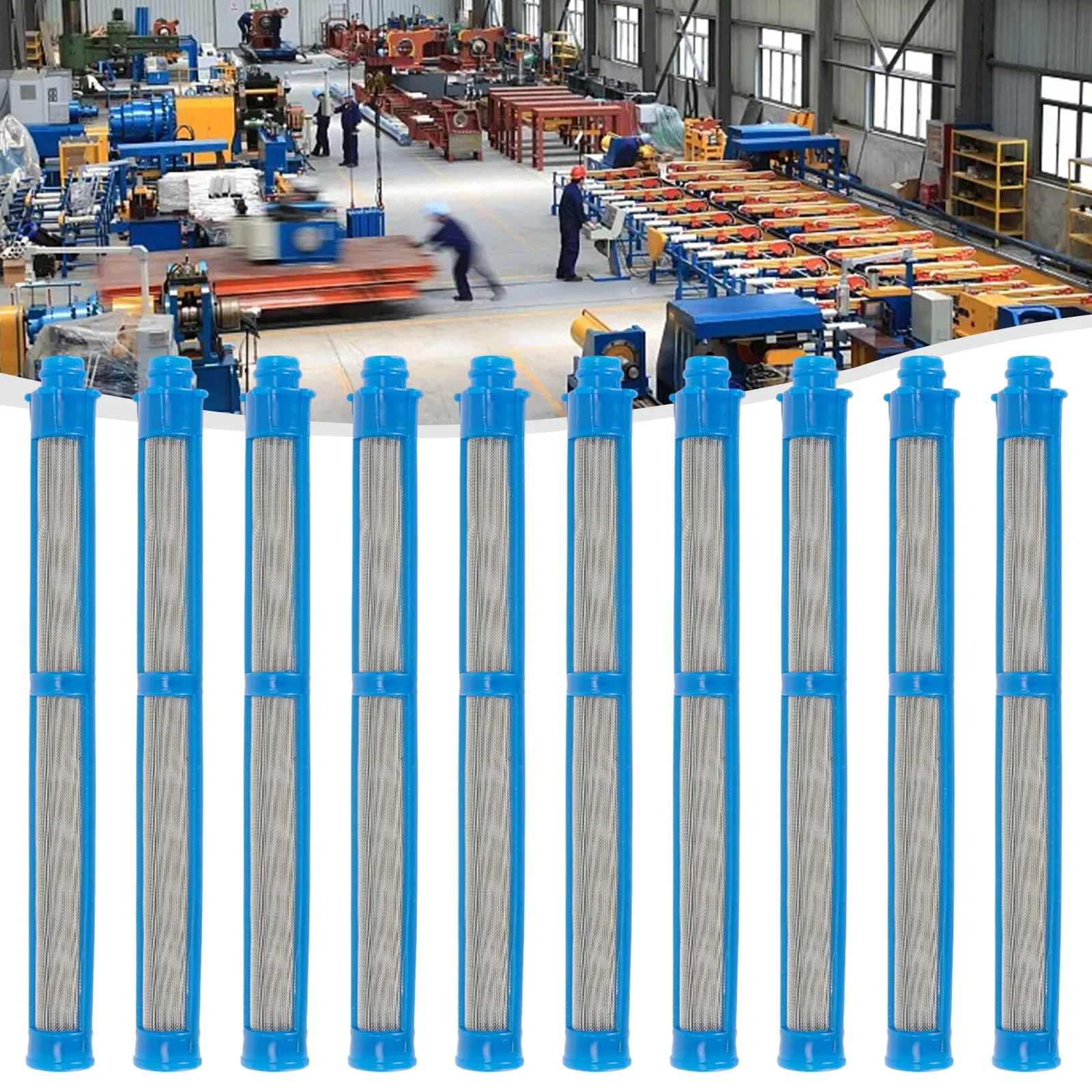 

Boutique Brand New High Quality Practical Filters For Airless Spray Sprayers With 100 Mesh Blue 10 Pcs Easy-Out