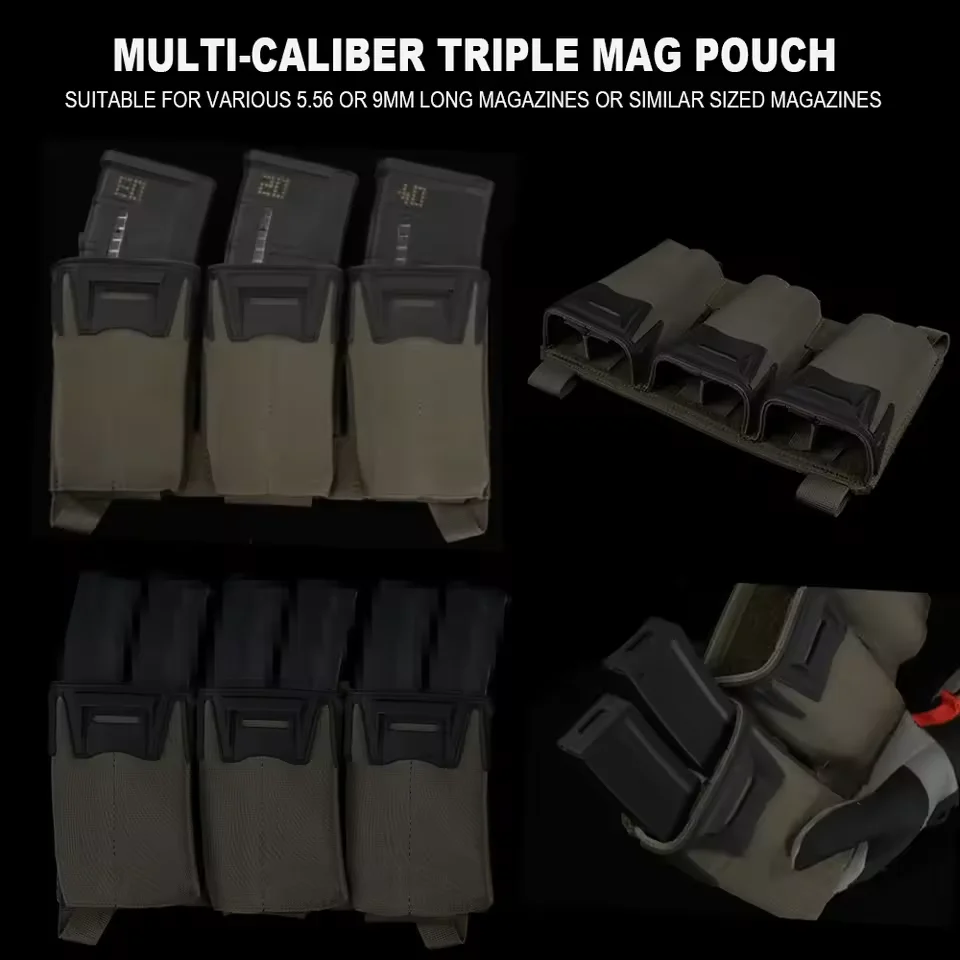 حقيبة ثلاثية متعددة العيار مع حقيبة إدارية من الطبقة الثانية من Agilit Style Mag لحامل لوحة Glock Sub-Zero MOLLE Front Placard #3