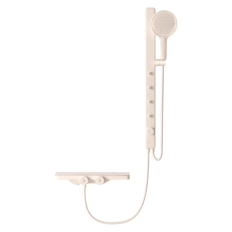 

All copper, cream wind, constant temperature, digital display, bathroom, shower set.