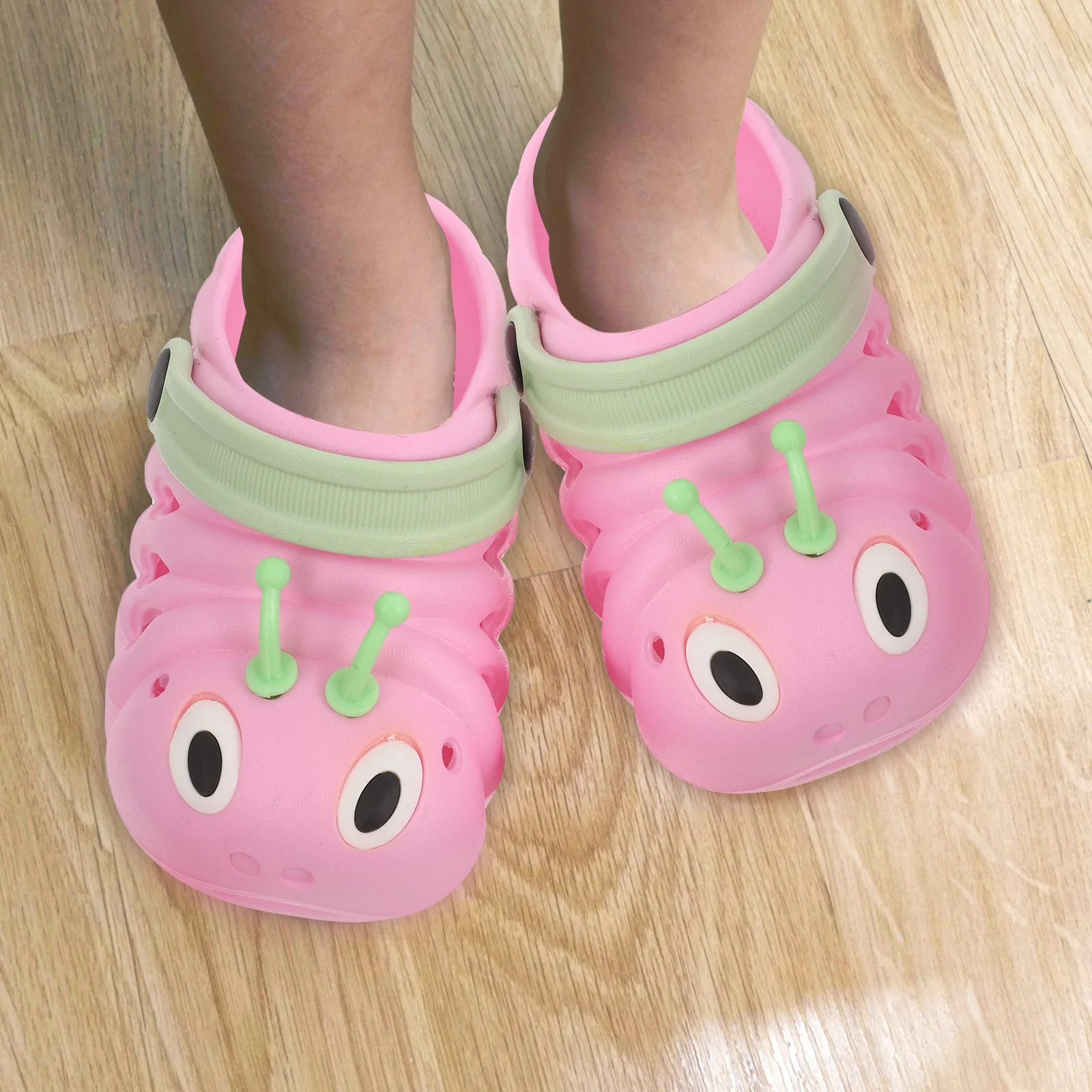 

1 Pair Non-Slip Kids Sandals Summer Beach Slippers For Girls Boys Lightweight Comfortable Casual Wear Pink Size 29