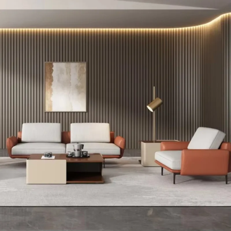 Modern Business Office Reception Sofa Luxury Leather Boss/Waiting Room CEO Chair