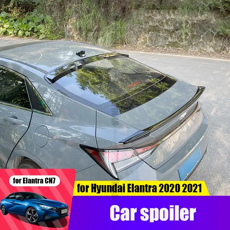 for Hyundai Elantra Avante CN7 2020 2021 rear window roof spoiler modification car tail spoiler tail decoration