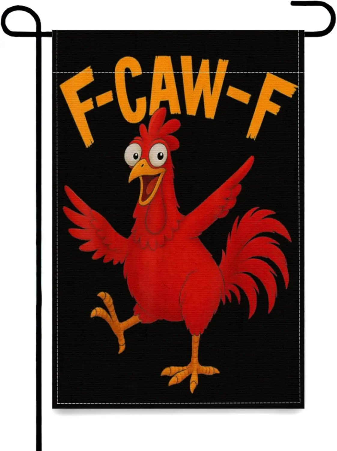 F Caw F Rooster Funny Bird Fcawf Chicken Whisperer Fawk Off Funny Garden Flag Yard Flags,12x18 Inch Double Sided Yard Outsid PPM