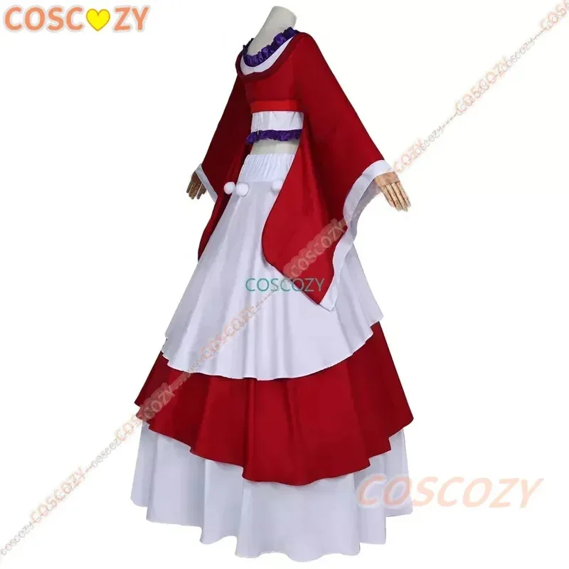 أنيمي مذكرات صيدلية Maomao تأثيري فانتازيا المرحلة زي تمويه للنساء الكبار فستان أحمر كرنفال شعر مستعار البدلة الأحذية