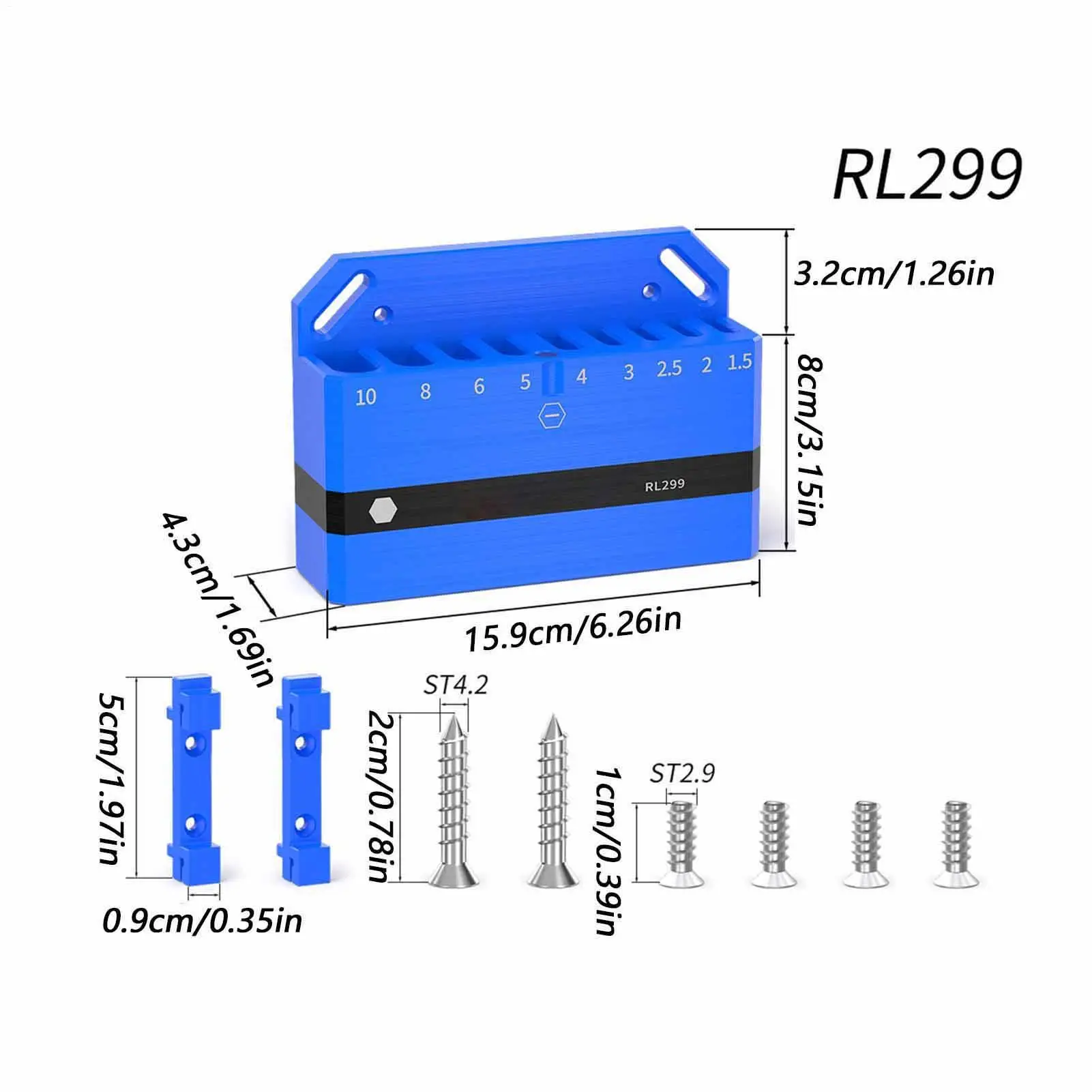 وجع المنظم المغناطيسي أداة رف وجع جدار الرف للدراجة عرافة المفك أداة إصلاح جدار منظمة عرض ورشة المرآب #6
