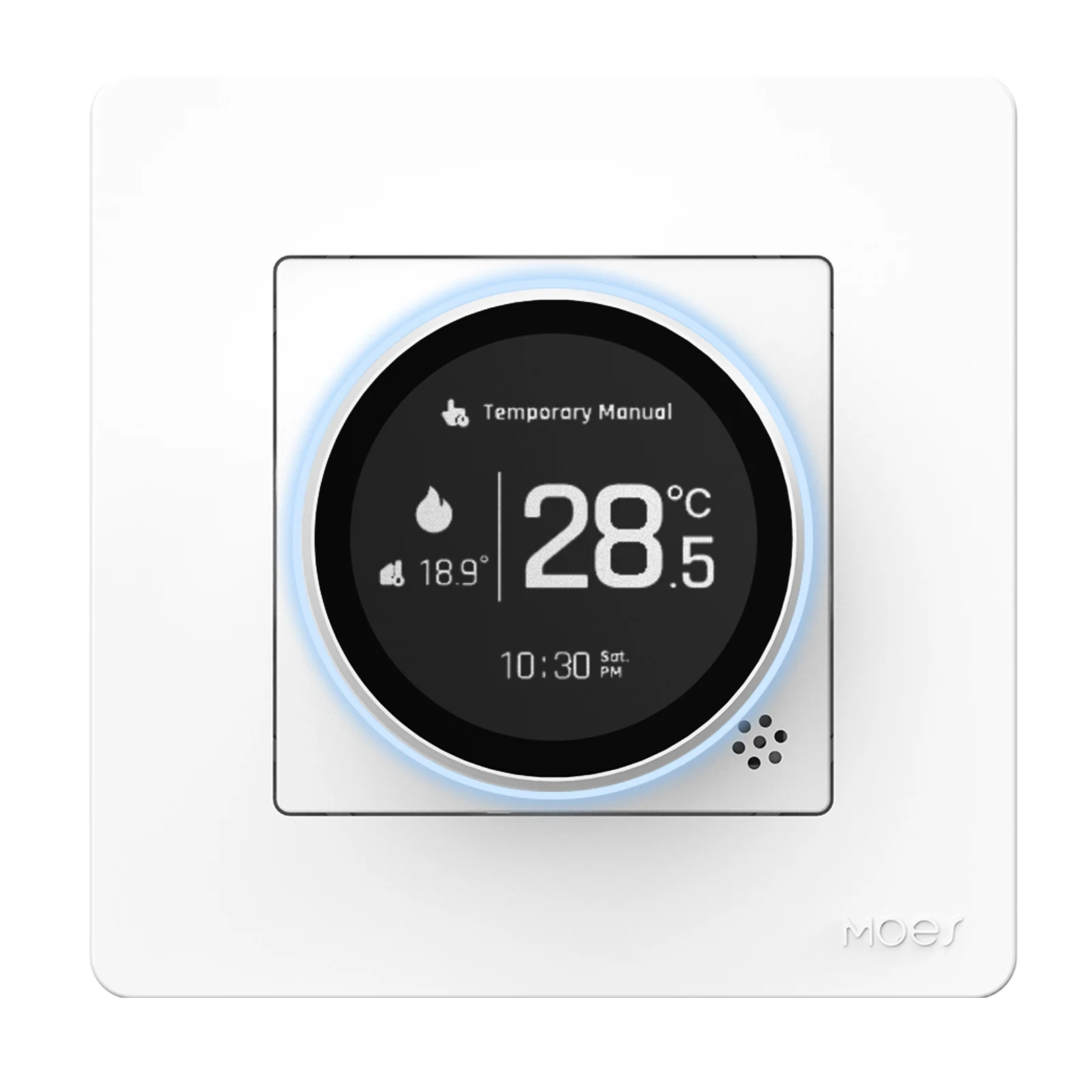 Smart Knob Thermostat For Zigbee Temperature Controller Star Ring Series App Remote Timed Energy-saving Intelligent Switch