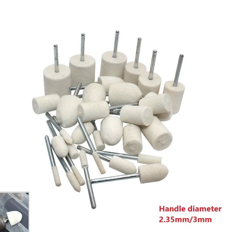 

Wool Felt Polishing Wheel Polishing Wheel Grinding Head Grinding Pad Rotary Tool Accessories For Wood Metal Glass Jewelry
