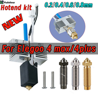 For ELEGOO 3D Printer Neptune 4 Max/4Plus Hotend kit High-speed Brass nozzle,Silicone Socks,Thermistor for Neptune 4 Max/ 4Plus