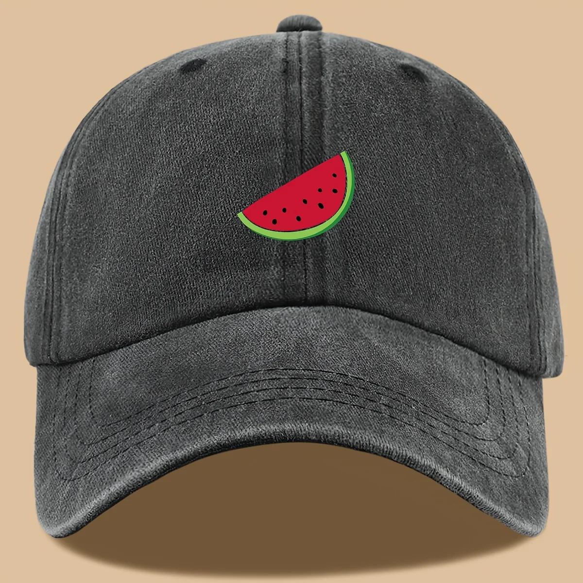 1pc Watermelon Print Baseball Cap - Adjustable, Breathable & Comfortable Sun Trucker Hat for Men & Women - Perfect for Holidays,