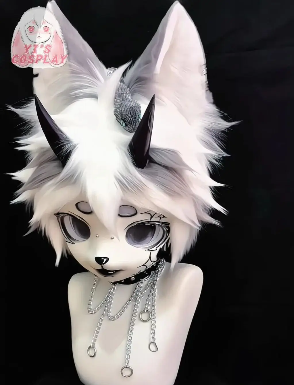 Yis cosplay Custom Furry head Kigurumi Head Cosplay Kemono Fursuit Handmade Headsets Beast Customized Fursuit Kemono Head