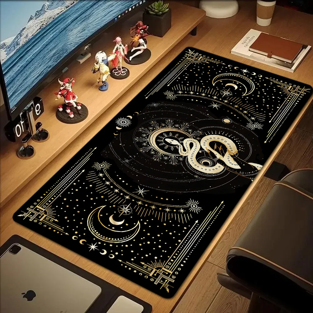 Bohemian Snake Witch Large Mousepad Dragon Anti-Slip Gaming Keyboard Pad Laptop Protective Mat Office Carpet Extended Desk Mats