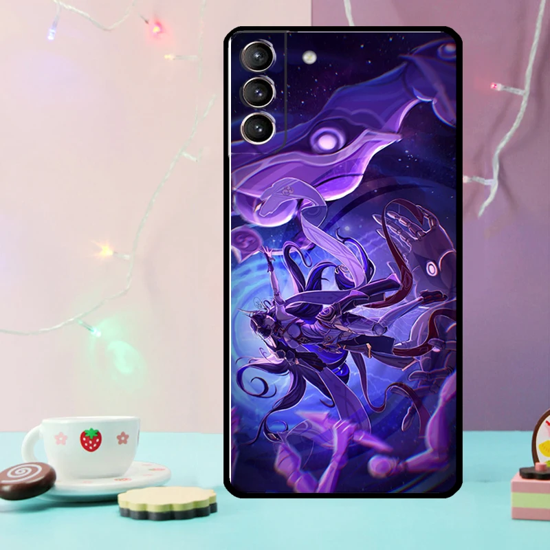 Genshin Impact Raiden Shogun Cover For Samsung Galaxy S24 Ultra S23 S22 Plus S20 S21 FE S8 S9 S10 Note 10 20 Ultra Case image 6