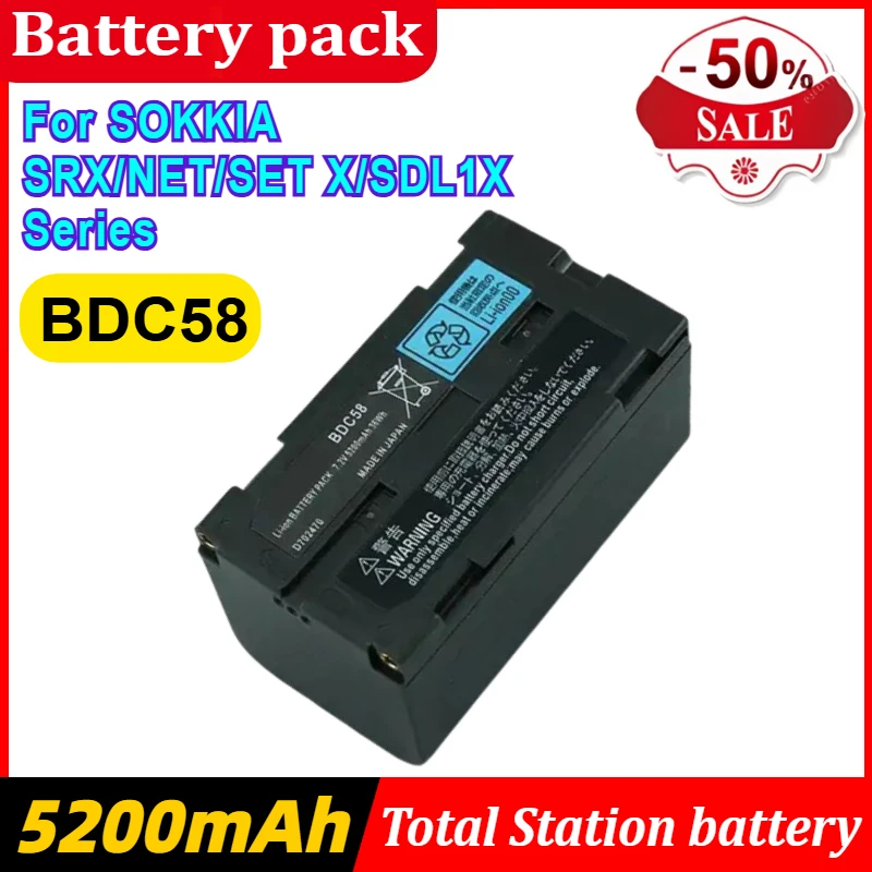 

BDC58 Battery for SOKKIA SRX/NET/SET X/SDL1X Series Total Station Brand New BDC58 Battery