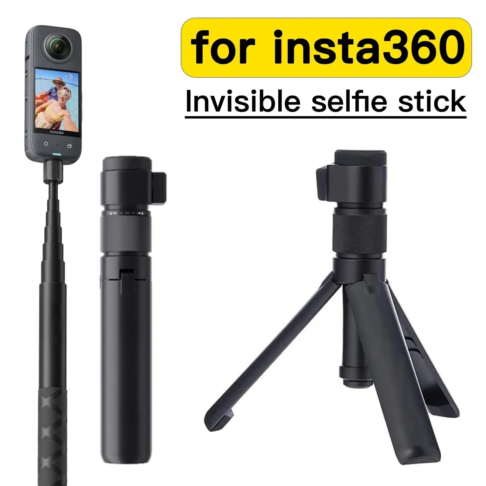 

For Insta360 X5 X4 X3 Bullet Time Bundle Selfie Stick Rotation Handle Accessories OneX2 One Insta 360 Sport Camera