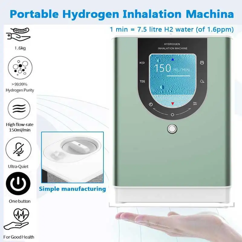 High Concentration Household Hydrogen Gas Generator Inhaler Machine Health Care Pure H2 Inhalation Hydrogen Generator