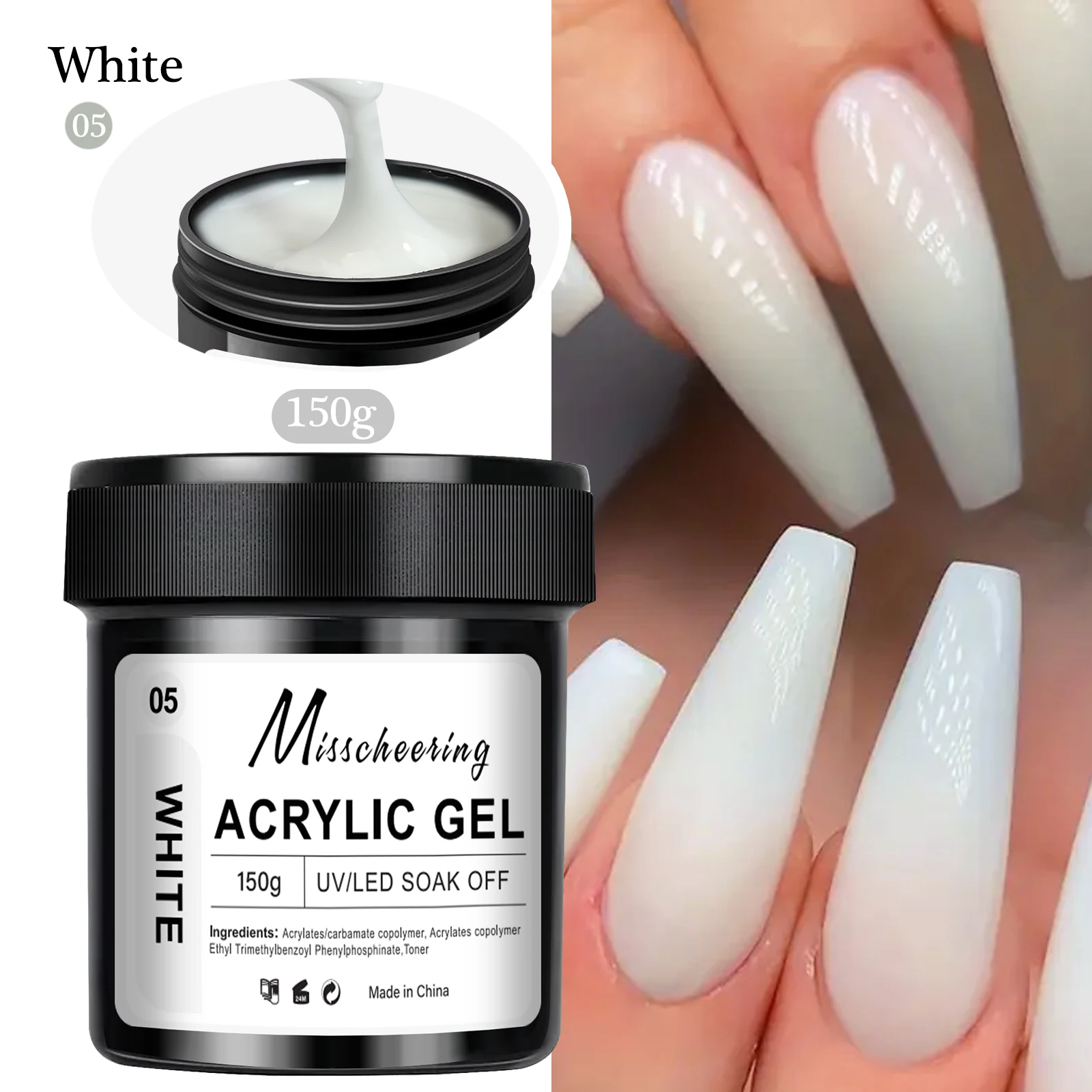 1Jar 100/150G Poly Nail Gel Uv Led Uitgeharde Builder Nail Gel Acryl Kristal Nagelverlenging gel Voor Nagels Diy Thuis Salon