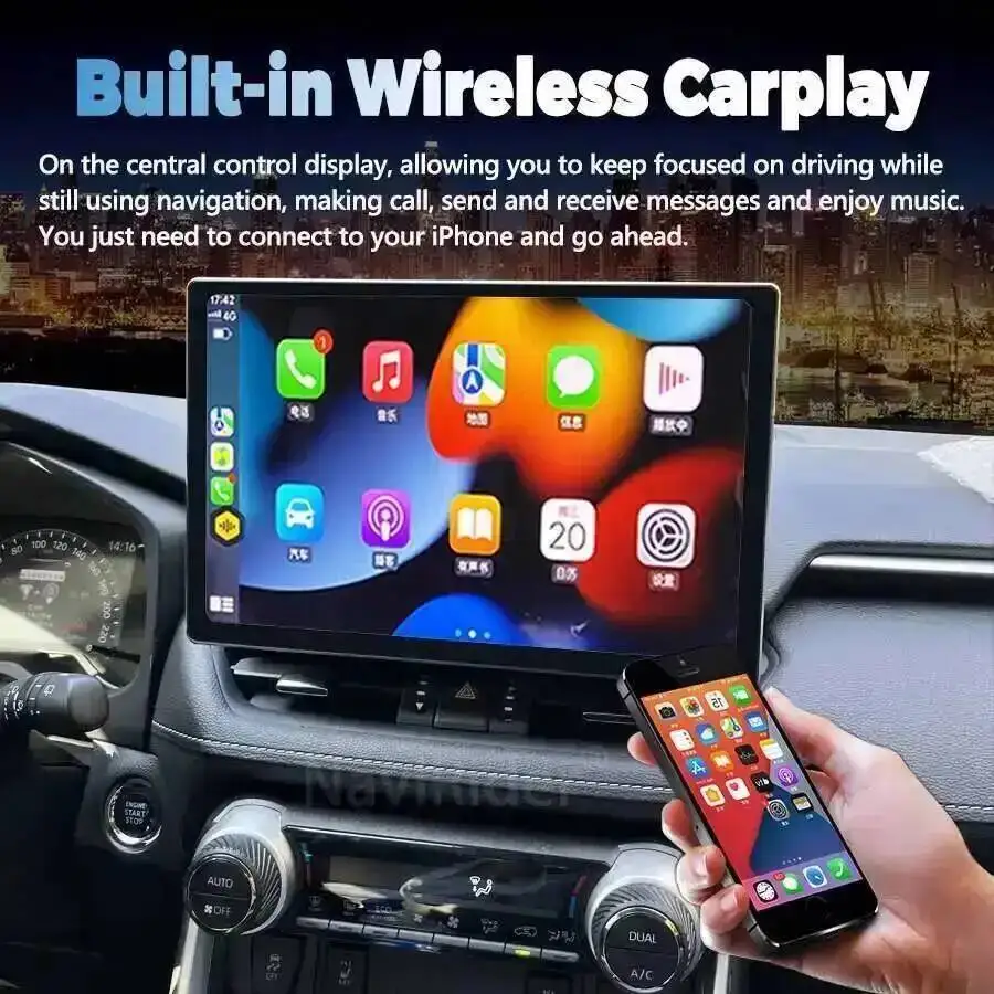 13.3 Inch Android Car Radio For Toyota RAV4 5 XA50 2018-2023 Support HiCar Carplay Android Auto Multimedia DSP Stereo Receiver