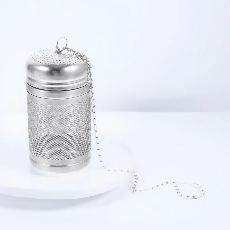 Bola Infusora de té de malla fina de acero inoxidable para té suelto, olla caliente, colador de condimentos, cocina, filtro de especias, Dregs