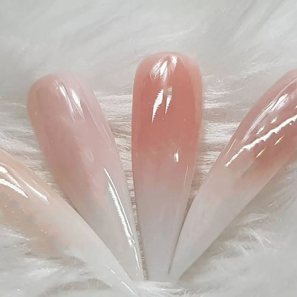 100 g/saco pó acrílico sólido branco claro rosa 3 cores acrílico nude prego mergulho em pó para extensão/mergulho/gravura pós de unhas