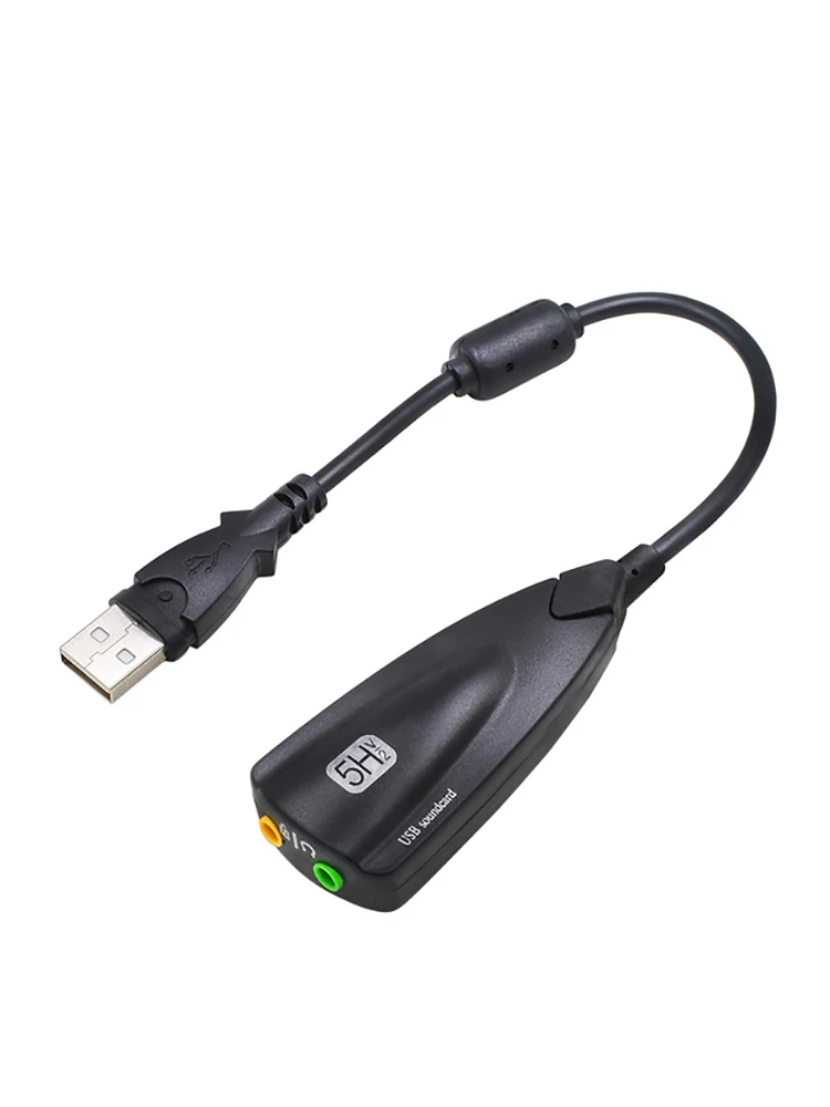 5HV2 stéréo 7.1 canaux avec câble carte son USB carte son jeux informatiques dédié carte son externe haut de gamme