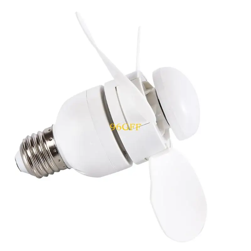 96GF E27 Ceiling Fan Quiet Air Circulation Low Noise Energy Saving Indoor Cooling Fan With LED Light for Bedroom Study Space