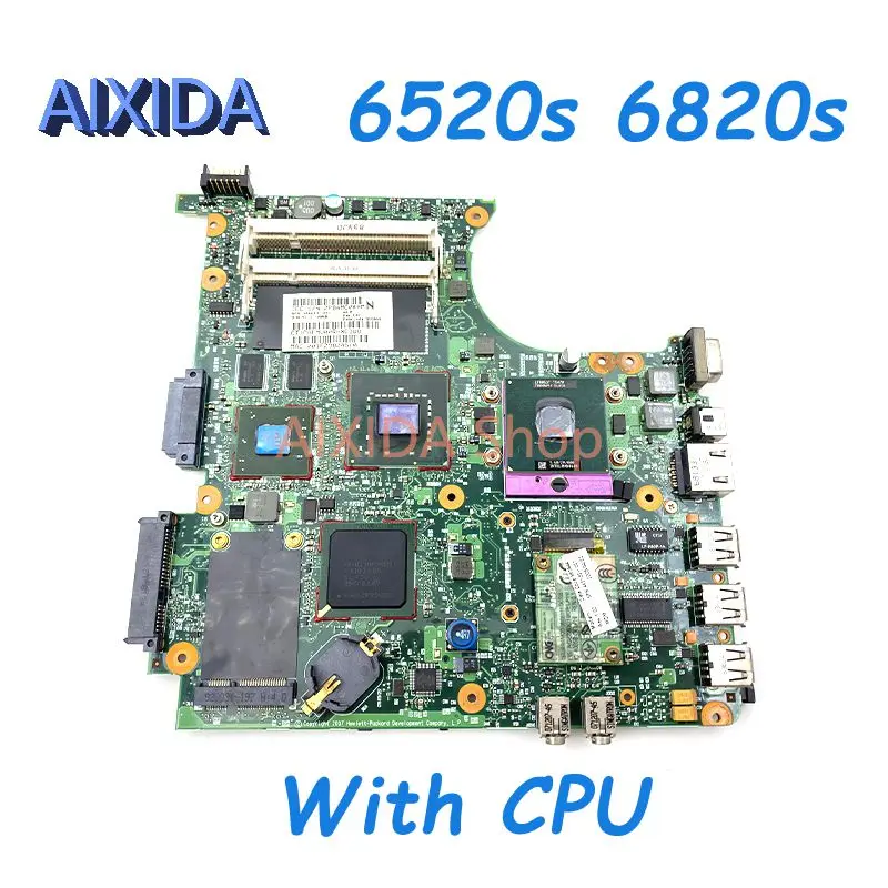 aixida placa mae portatil com cpu 6050a2199001 mb placa mae para hp 6520s 6820s 481543001 481543501 456613 001 ddr2 01