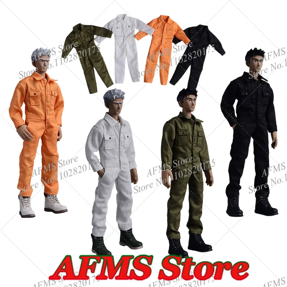 1/12 الرجال الجندي البضائع بذلة العمليات الخاصة العسكرية التكتيكية طويلة الأكمام موحدة وزرة تناسب 6 بوصة عمل نموذج لجسم الدمى #1