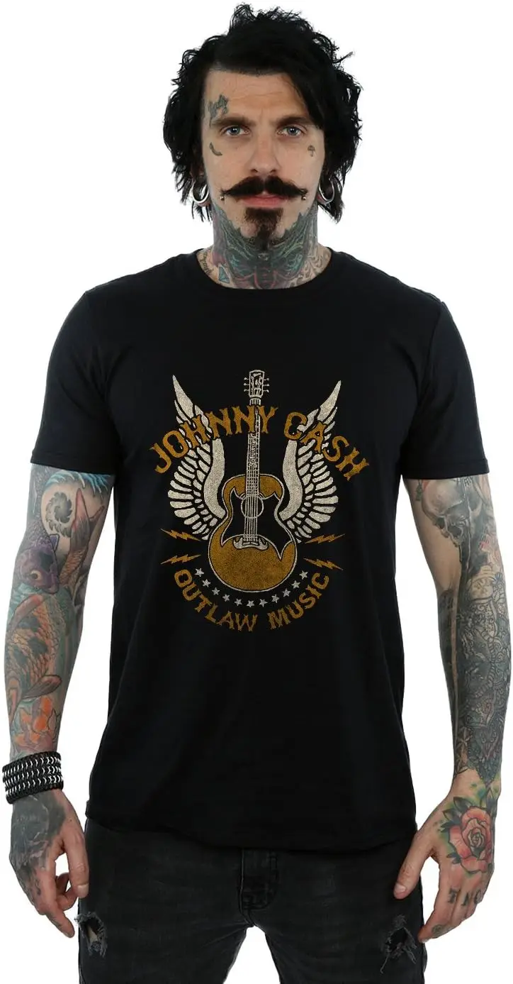 Johnny Cash Men's Outlaw Music T-Shirt