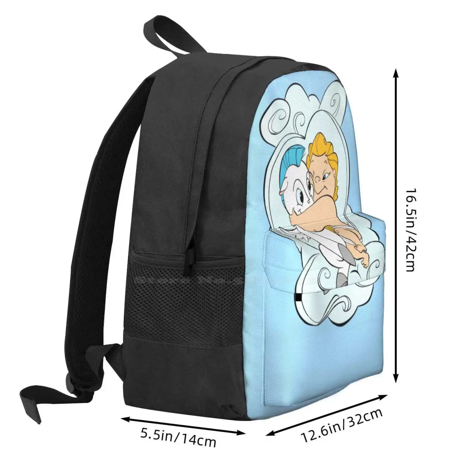 Friends: Hercules & Pegasus Hot Sale Schoolbag Backpack Fashion Bags Hercules Pegasus Greece Cartoon Friend Cute Baby Dream