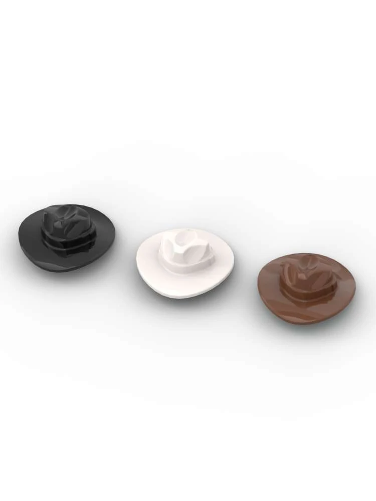 MOC – Puzzle à particules 61506, couvre-chef Fedora, chapeau, bloc de construction, Kit de pièces, briques, figurines, jouet pour cadeau d'anniversaire, livraison directe, 10 pièces