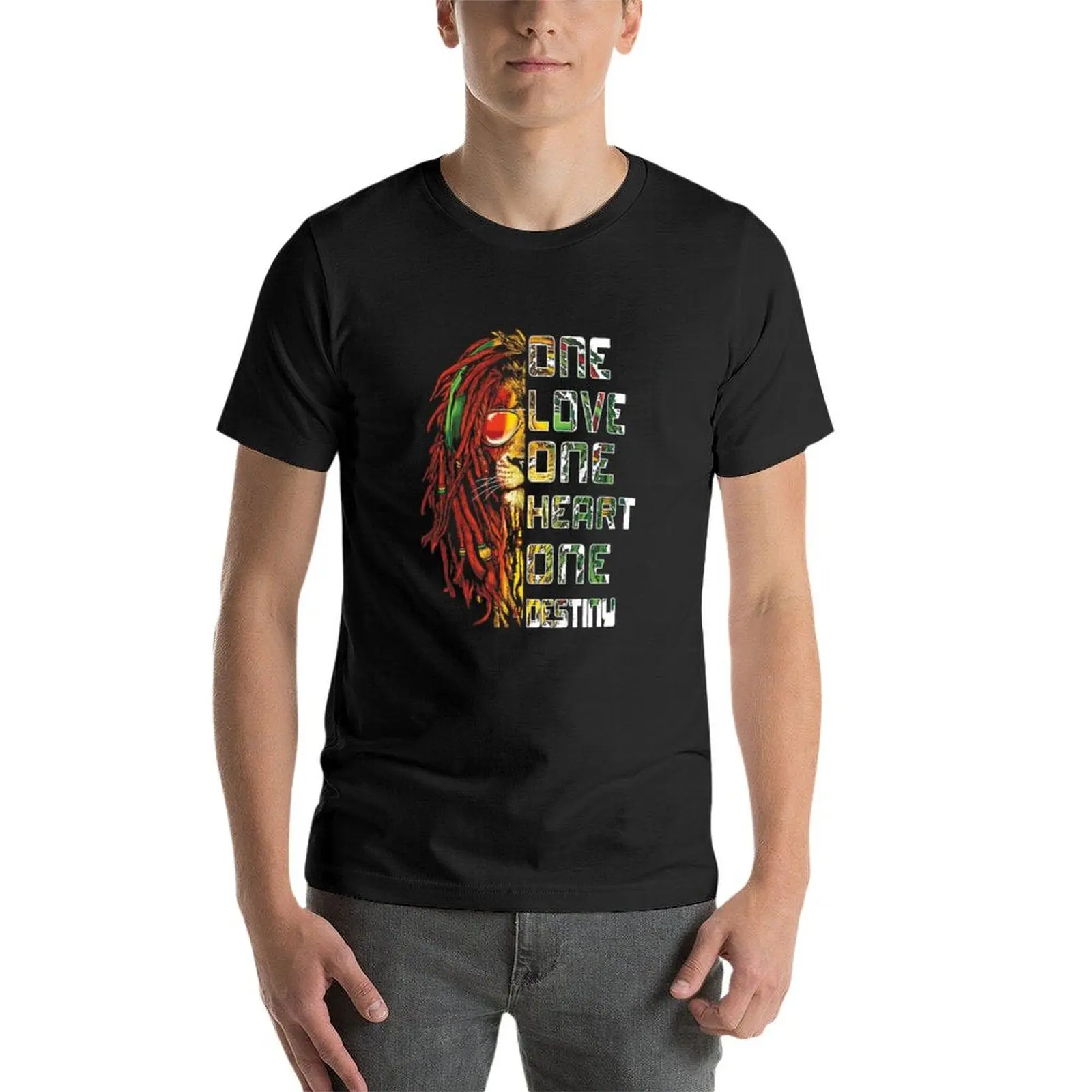 T-shirt rétro Bob Marley One Love One Coussins, T-shirt cadeau parfait, Anime Customs, Économie pour hommes