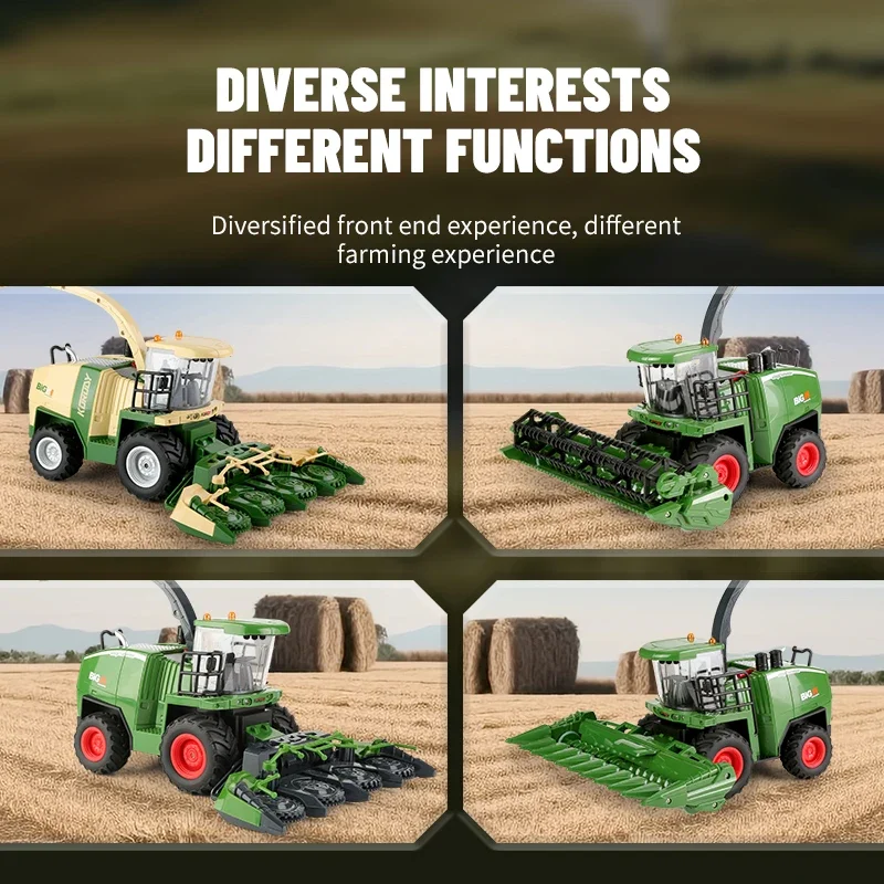 1/24 Multi DIY Functional Harvester RC Farmer Cars Kids Fun Creative Toys Farm Kits Music Vehicle Toys for Boys Gifts THE LINK