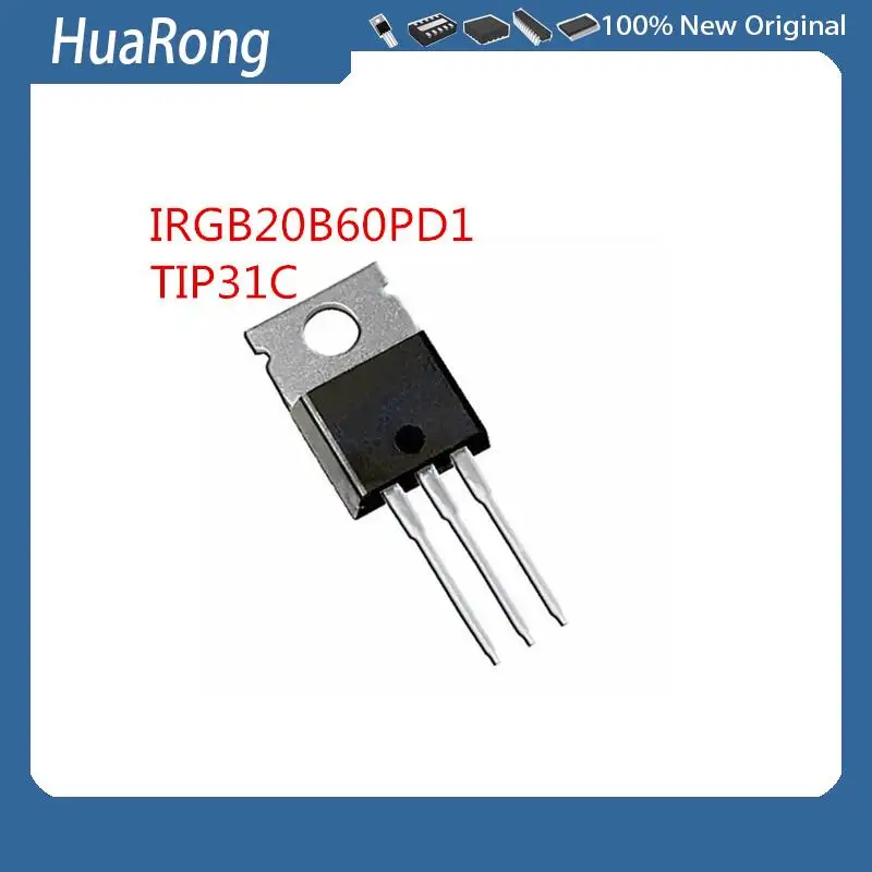 50PCS/LOT      IRGB20B60PD1    GB20B60PD1    IRGB20B60PDI      TIP31C     TIP31      TO-220-3