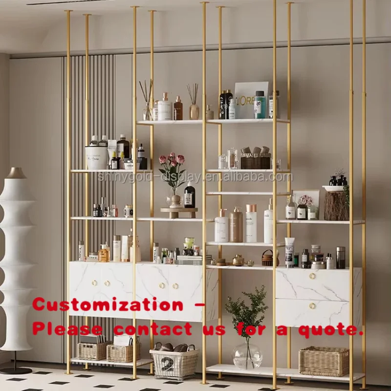 custom.LED Tiered Perfume Stand Makeup Display Showcase Unique Design Perfume Display Stand Retail Shop