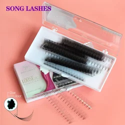 Song Lashes Ultra Speed 3D 4D 5D 6D 7D 8D 9D 10D Eyelash Extension  Promade Pointy Base  Volume Soft Nature Fake Lashes Makeup