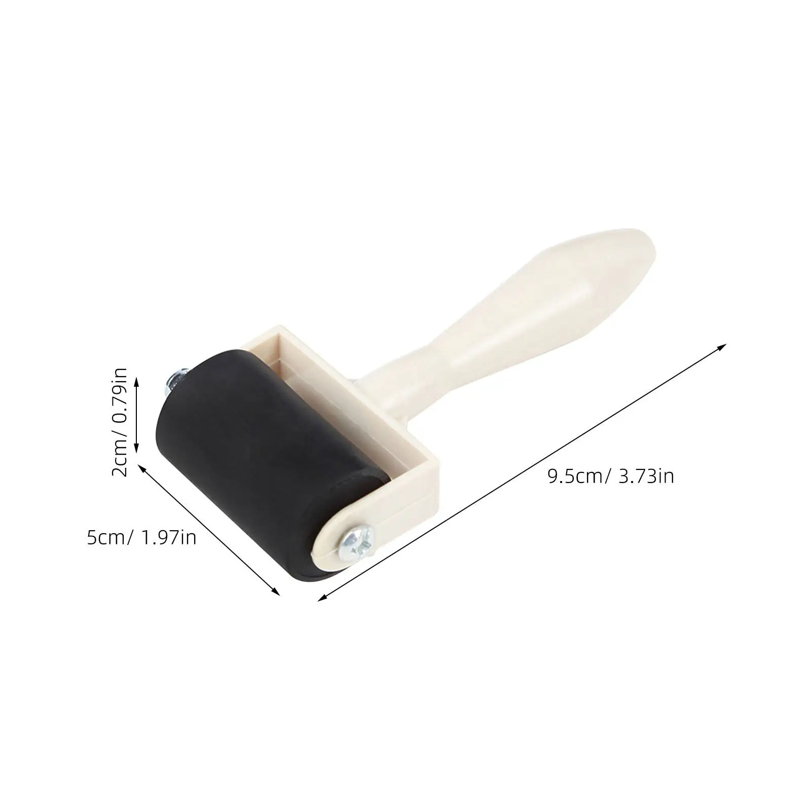 12Pcs Art Ink Roller for Printmaking Projects Friendly Handle Design Rubber for School Home Craft Activities