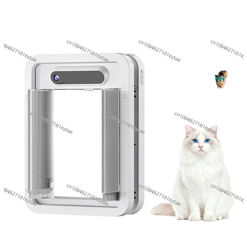 Smart AI Pet Door with Camera for Small Dogs Cats
