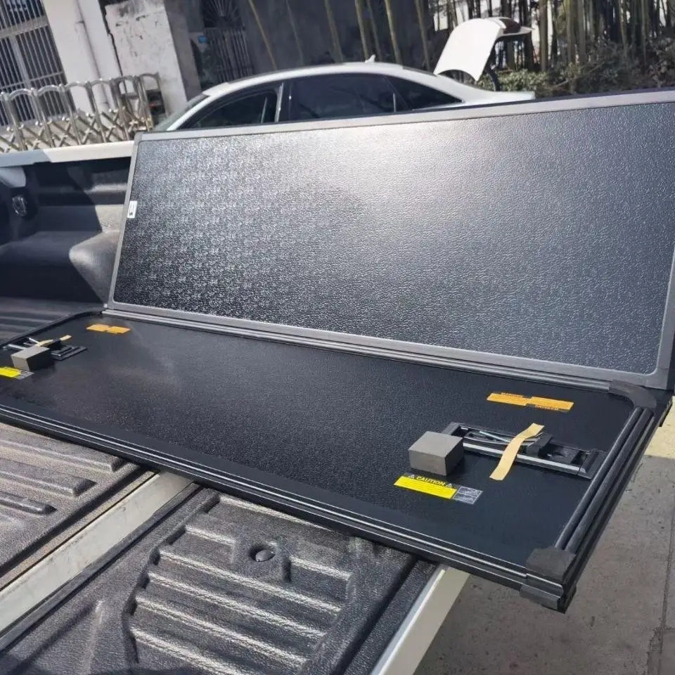 

Hard ABS Tri-Fold Tonneau Cover with Waterproof Locking Tailbox Features for Toyota for 2015-2024+