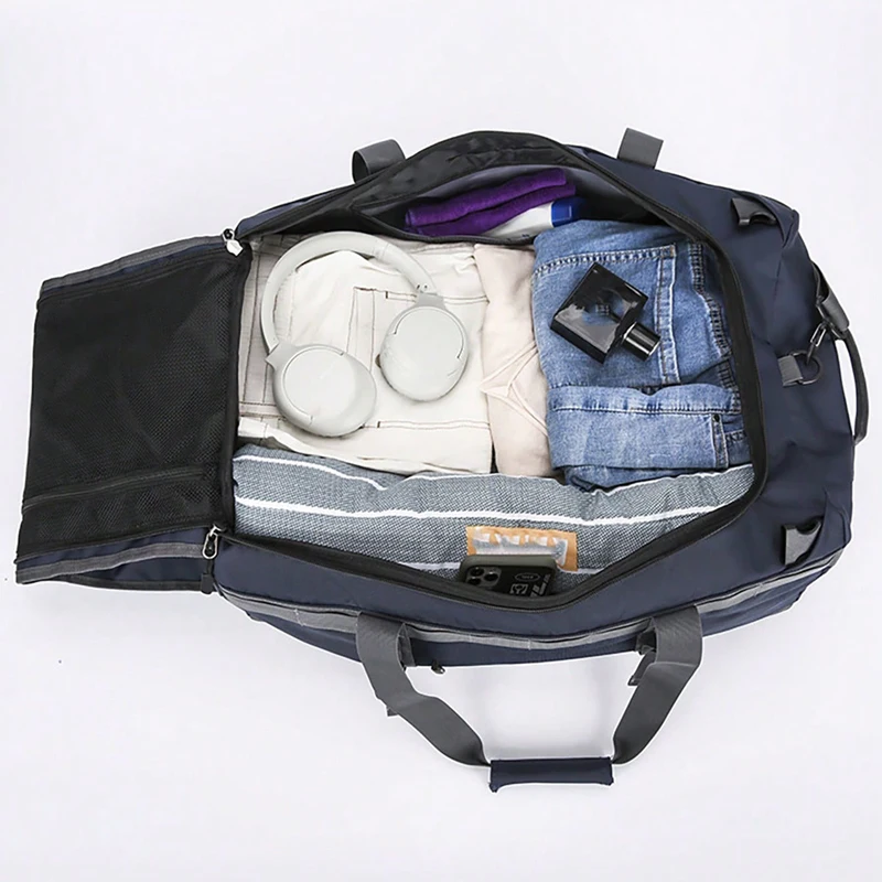 Large Space  Backpack for Men Multifunctional Casual Breathable Business Trip Luggage Bag with Detachable Shoulders Strap