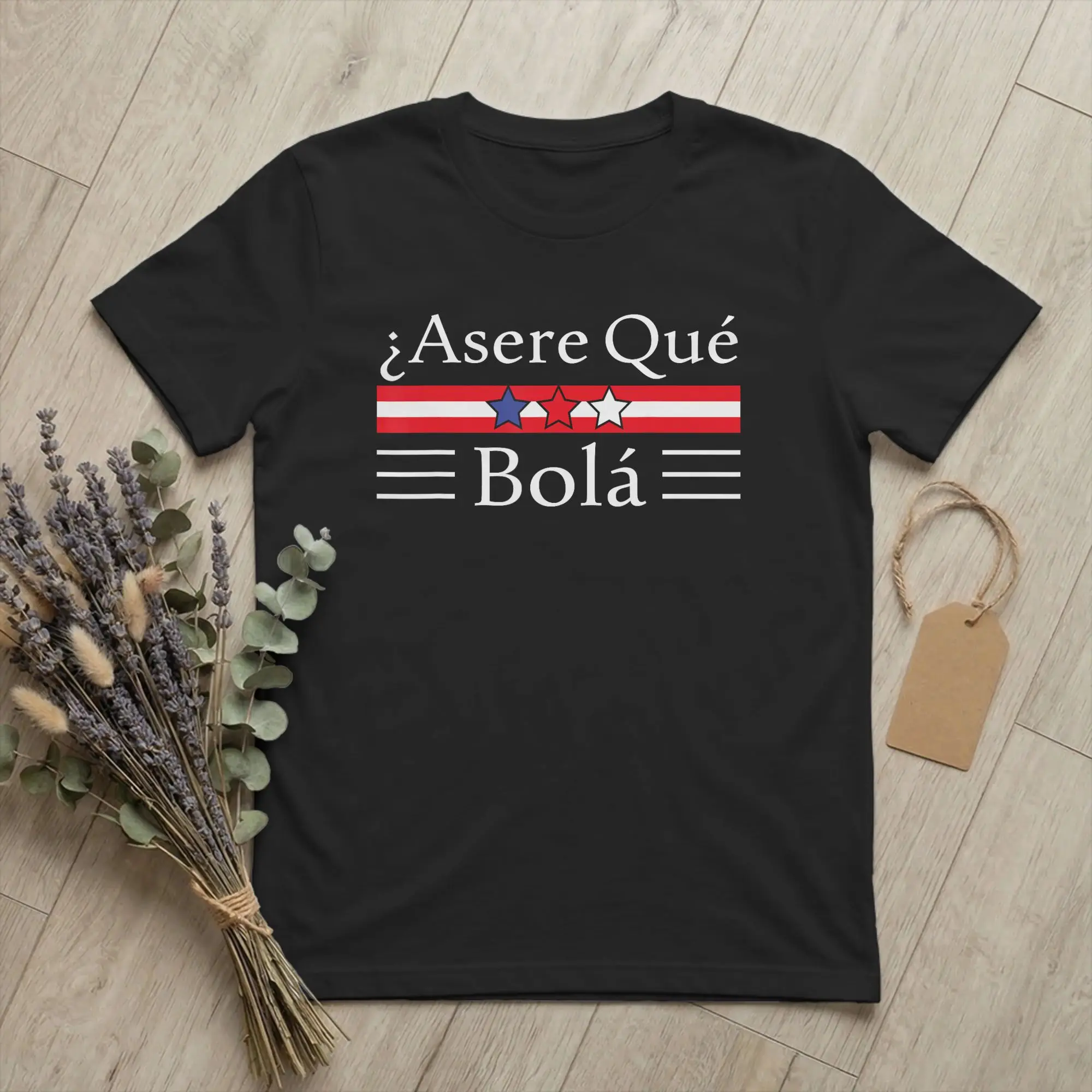 Funny Cuban Greeting Asere Que Bola T Shirt Men's  100% Cotton Vintage T-Shirt Crewneck Flag Tee Shirt Short Sleeve Tops 6XL