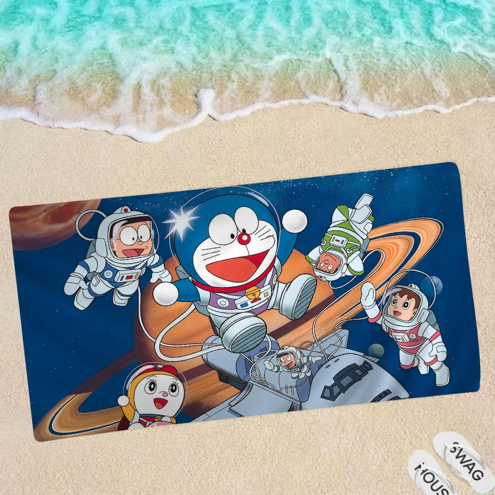 

D-Doraemon Anime Microfiber Beach Towel Absorbent Quick Dry Soft Yoga Swimming Resort Mountain Climbing Towel