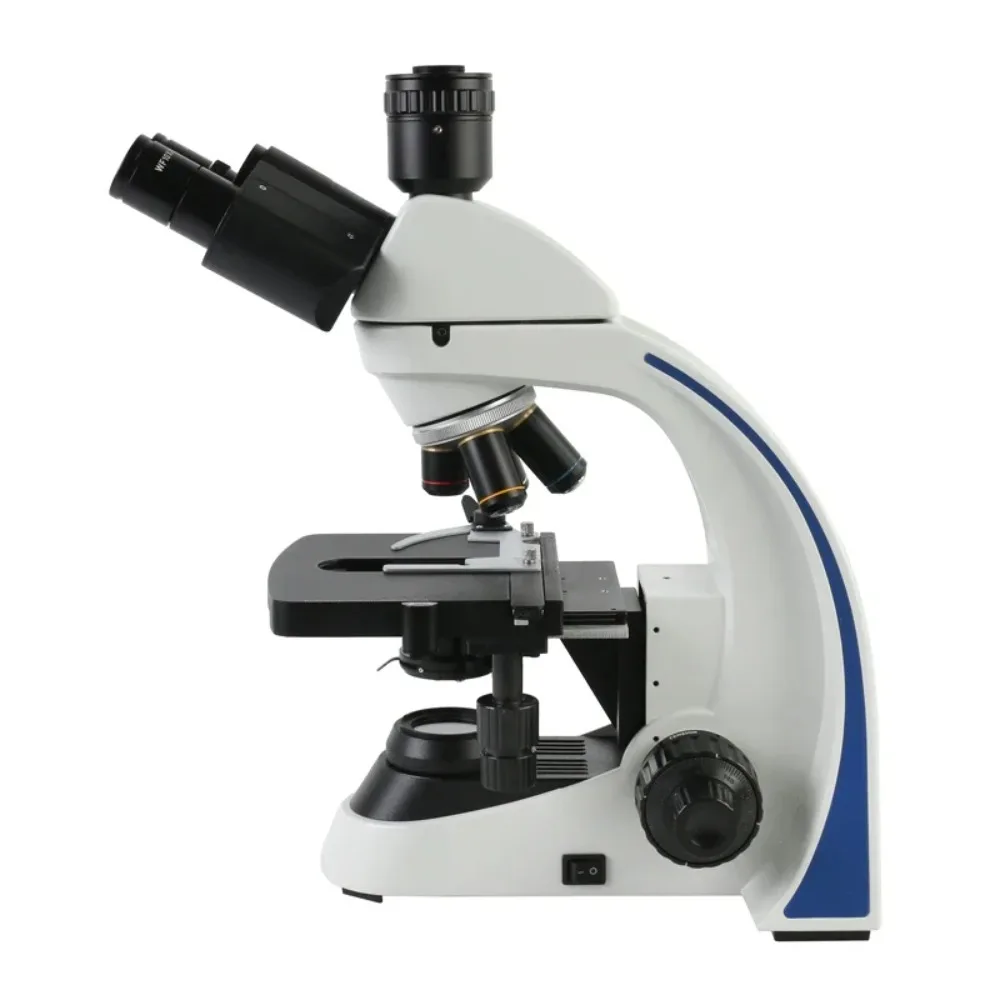 40X-1000X 1600X 2000X Trinocular Biological Microscope 3W LED 0.5X C Mount Lab Medical Microscope