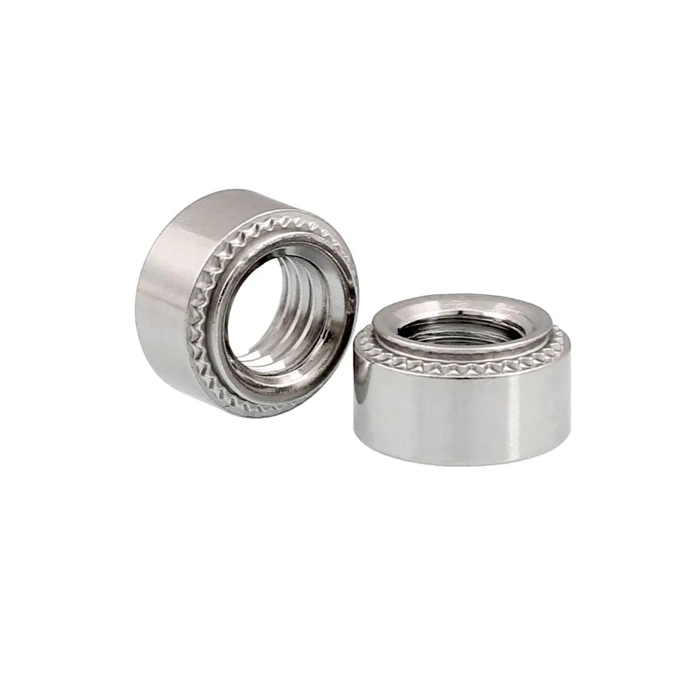 10pcs M2 M2.5 M3 M4 M5 M6 M8 304 A2 Stainless Steel CLS Self-Clinching Nut Insert Rivnut Rivet Press-Fit Nutsert Slab 0.8-3.2mm