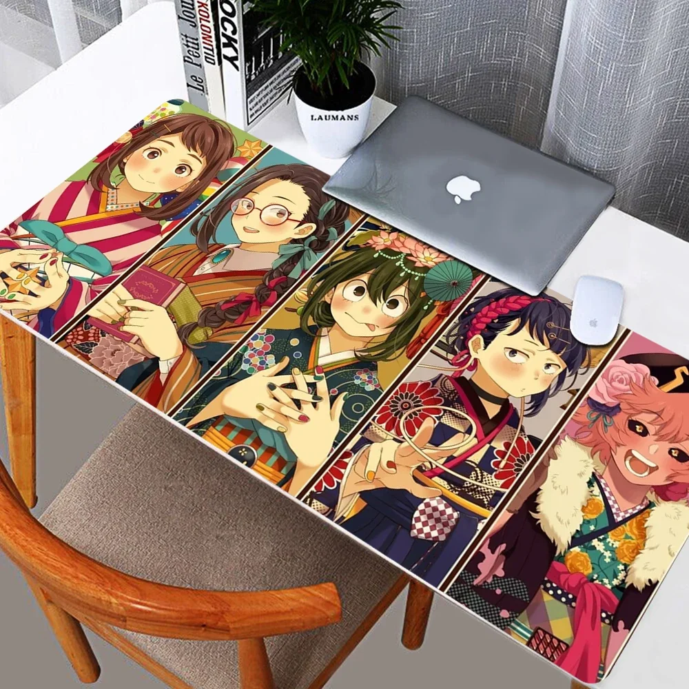 Vintage Hero Academia Tsuyu Asui Mouse Pad Gaming MousePad Large Big Mouse Mat Desktop Mat Computer Mouse pad For Overwatch