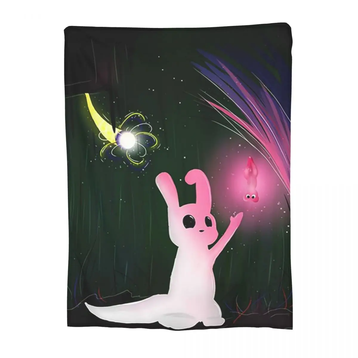 Rain World Slugcats Pattern Game Blankets Soft Warm Flannel Throw Blanket Bedspread for Bed Living room Picnic Travel Home Couch