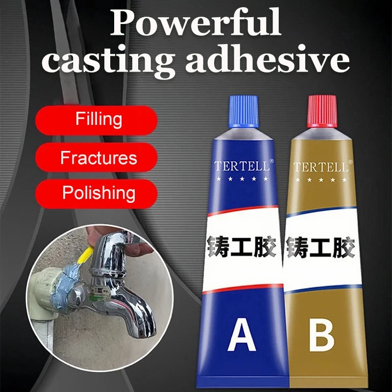 

AB Glue Metal Repair Agent Strong Cold Welding Industrial Glue Heat Resistance Quick Drying Hard Magic Plastics and Ceramics