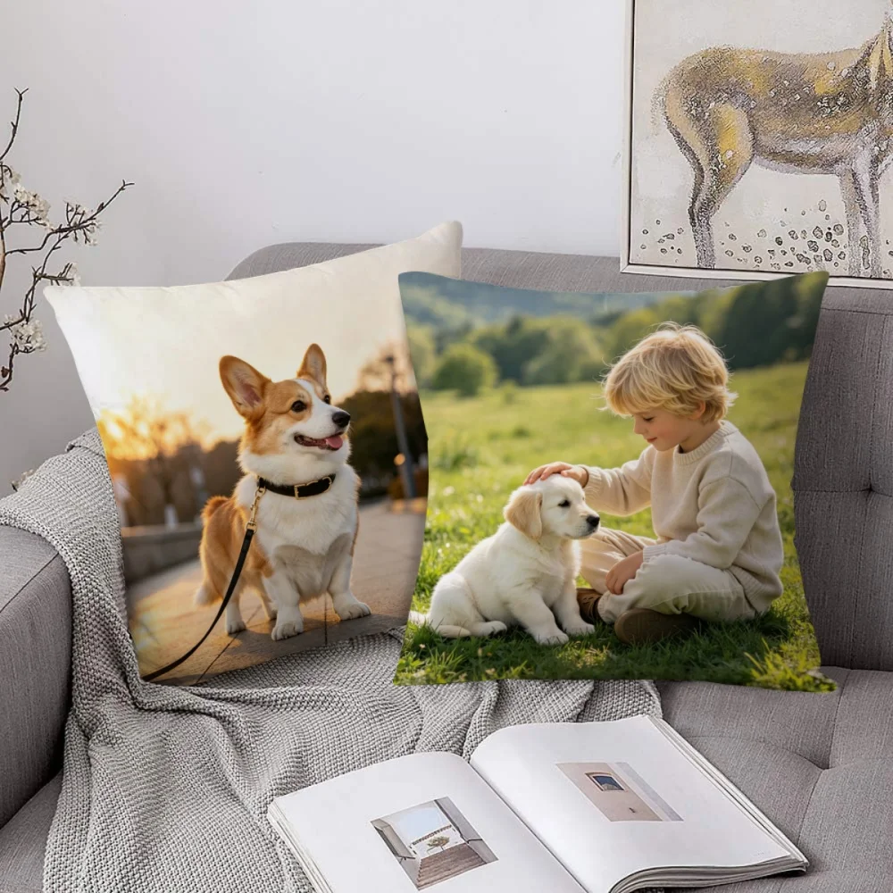 1Pc Custom Photo Throw Pillow, Personalized Double-Sided Printed Design, Soft Plush Cushion with Insert,Home Decor, Perfect Gift